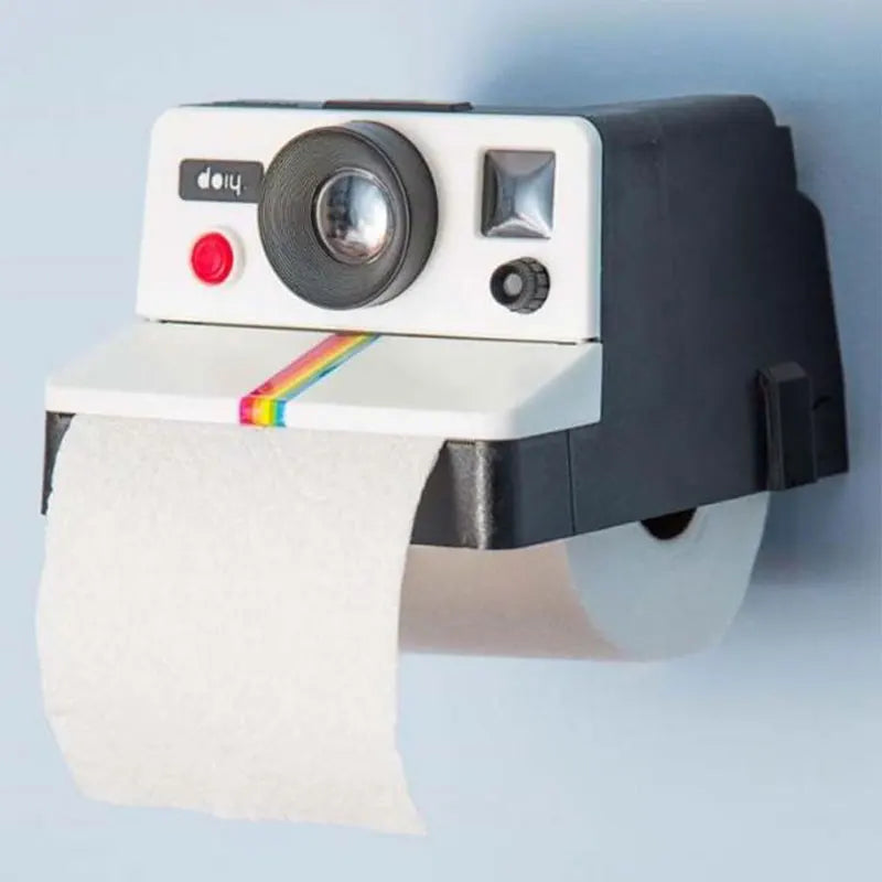 Toilet Roll Camera Paper Holder Bathroom Retro Decor
