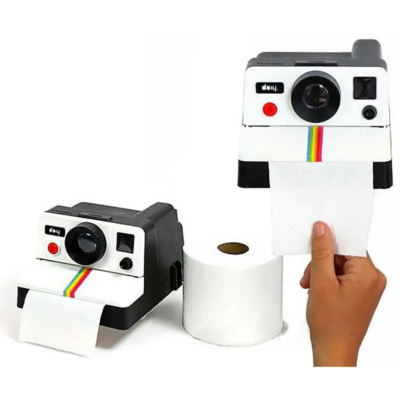 Toilet Roll Camera Paper Holder Bathroom Retro Decor