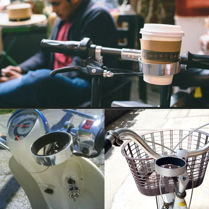 Aluminum Bicycle Coffee Cup Holder.