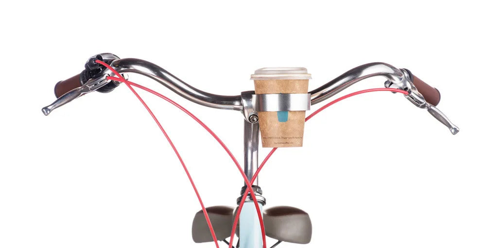 Aluminum Bicycle Coffee Cup Holder.