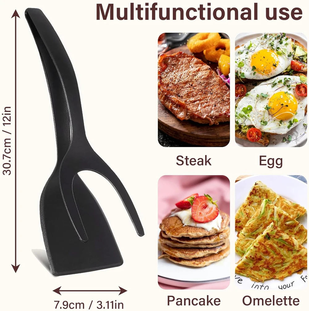 New 2 in 1 Grip Flip Spatula