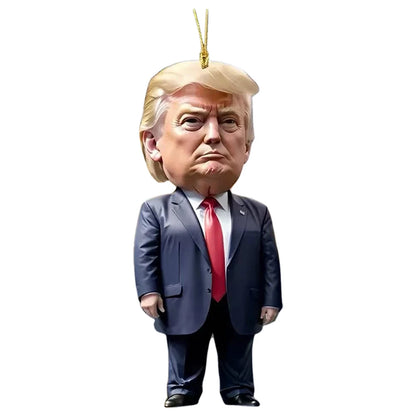 Trump Keychain or Christmas Tree Decoration