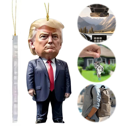 Trump Keychain or Christmas Tree Decoration