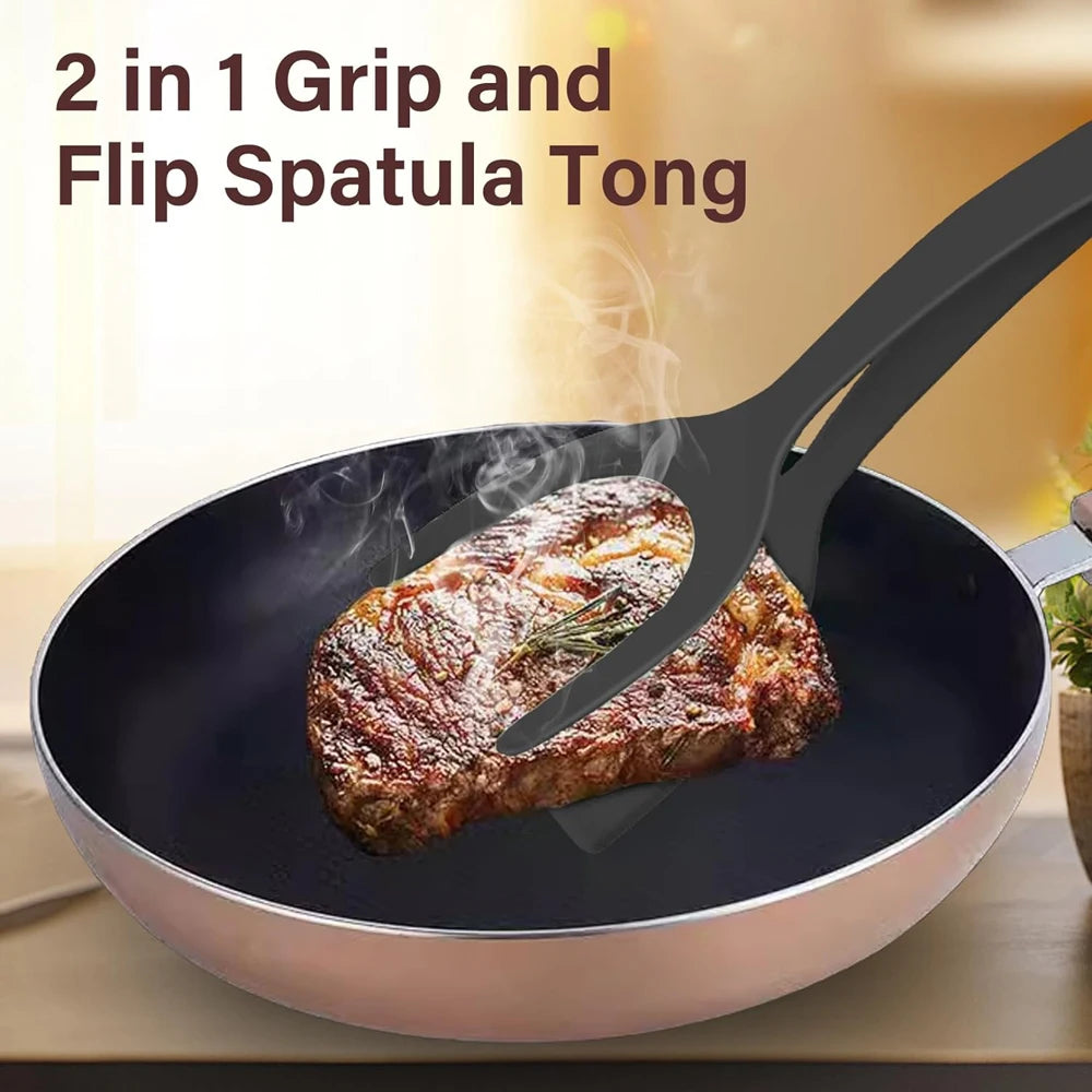 New 2 in 1 Grip Flip Spatula