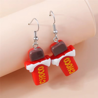 Bold Snack Charm Earrings