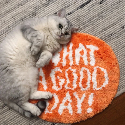 What a Good Day Floor Rug