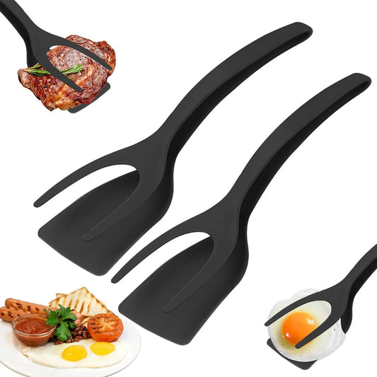 New 2 in 1 Grip Flip Spatula