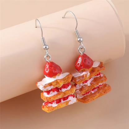 Bold Snack Charm Earrings