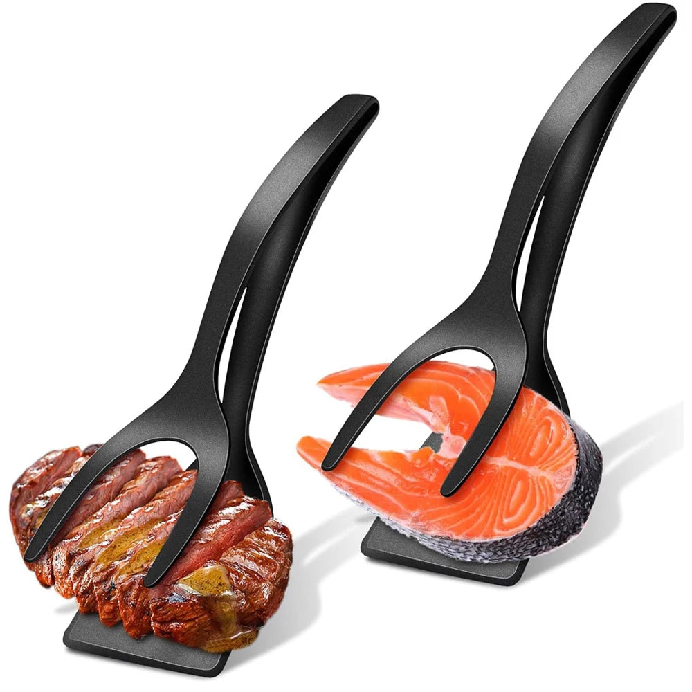 New 2 in 1 Grip Flip Spatula