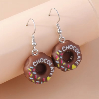 Bold Snack Charm Earrings