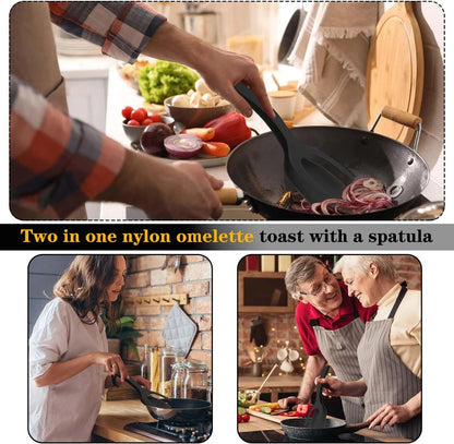 New 2 in 1 Grip Flip Spatula