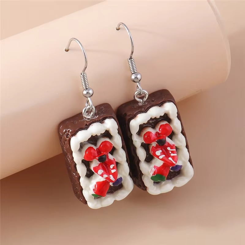 Bold Snack Charm Earrings