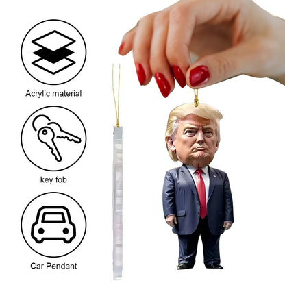 Trump Keychain or Christmas Tree Decoration