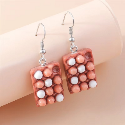 Bold Snack Charm Earrings