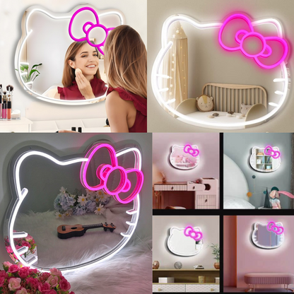 Hello Kitty Mirror Neon Sign