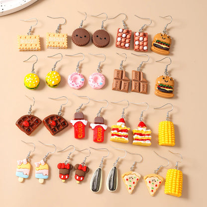Bold Snack Charm Earrings