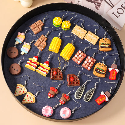 Bold Snack Charm Earrings