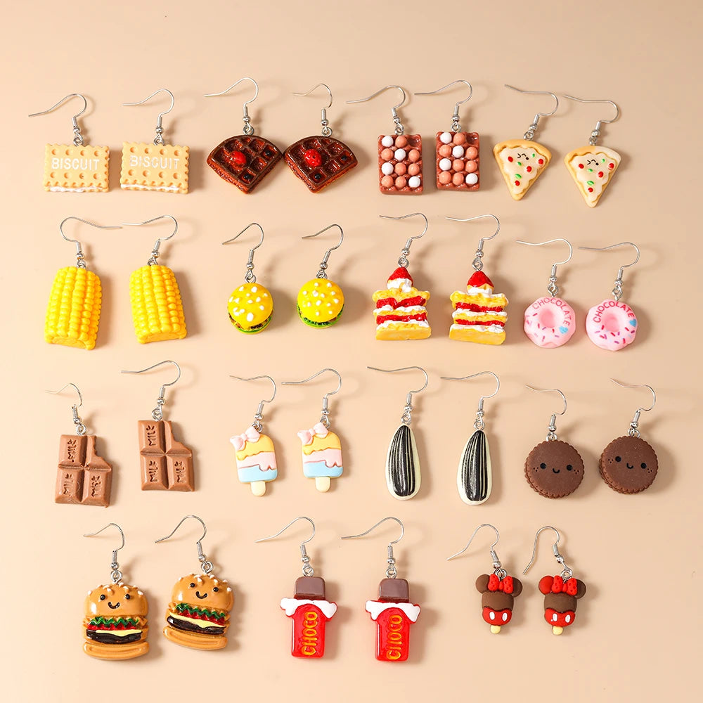 Bold Snack Charm Earrings