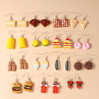 Bold Snack Charm Earrings
