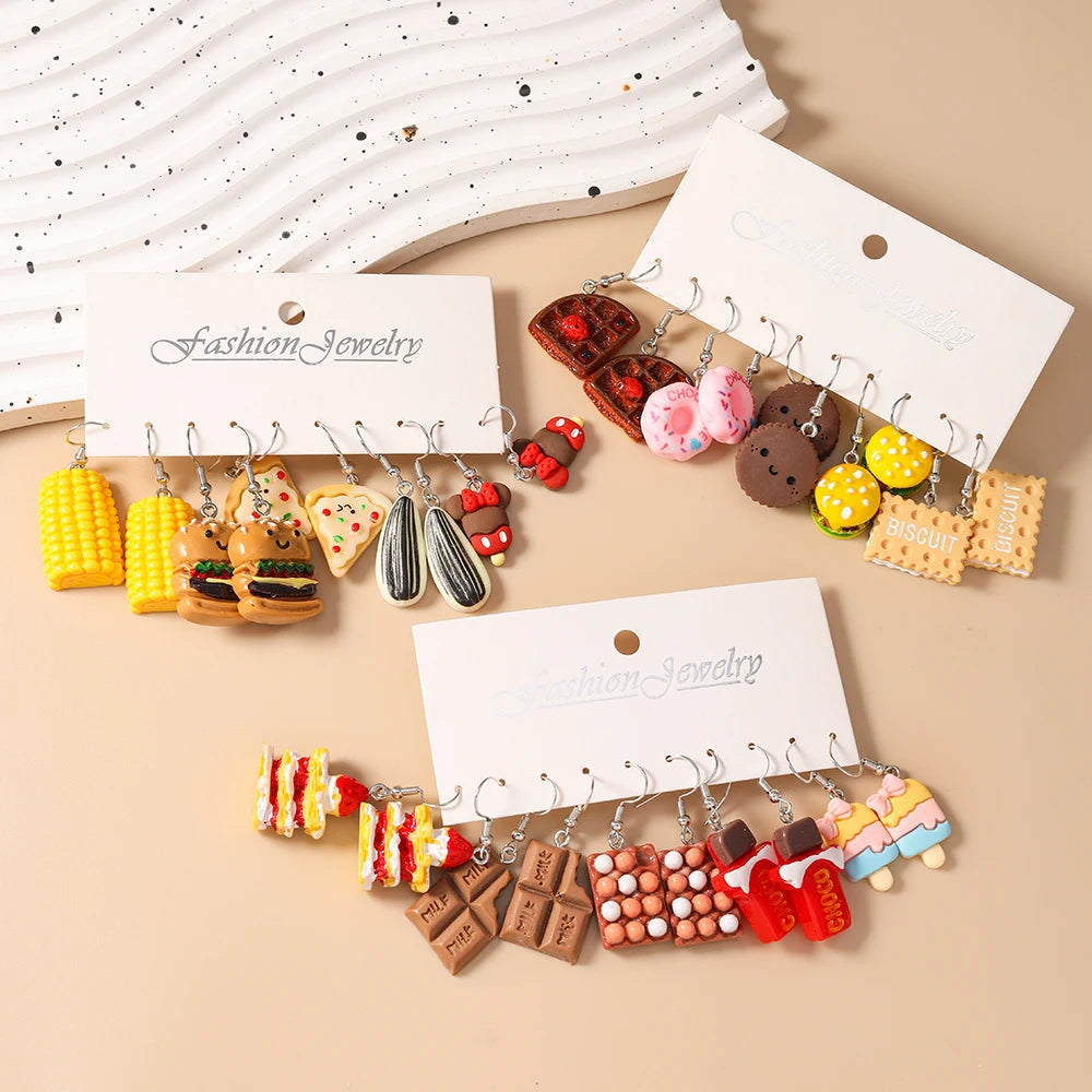 Bold Snack Charm Earrings