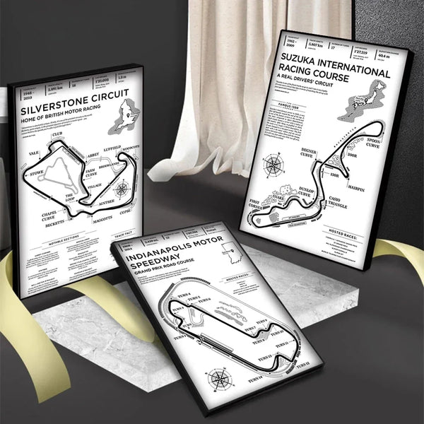 Classic Racing Track Canvas Art