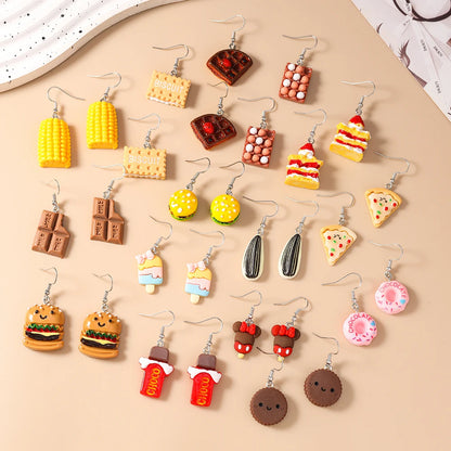 Bold Snack Charm Earrings